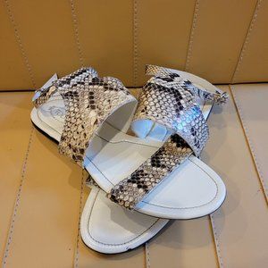 Tod's python skin sandals